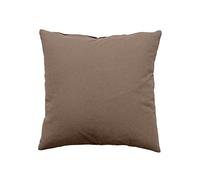 Coussin uni effet Bachette déhoussable - 40 x 40 cm - Marron