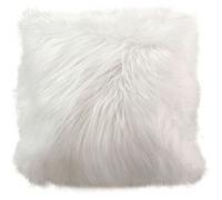 Coussin doux à poils longs Epicéa - 45 x 45 cm - Ecru