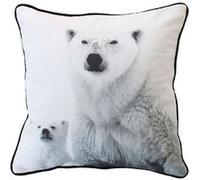Coussin Imprimé Ours Blanc 40 X 40 Cm