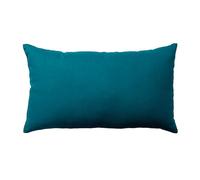 Enjoy Home, Coussin rectangulaire, Dimension 30x50 cm, Bleu Canard, Coton certifié Oeko Tex, Lavable à la Main, Idéal pour Apporter de la Couleur et du Confort à Vos canapés, Collection Panama