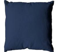 Toilinux Coussin carré Panama 40 x 40 cm 100% coton Oeko Tex Bleu marine, déhoussable avec zip