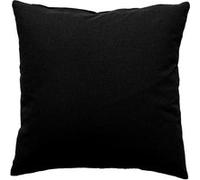Enjoy Home, Coussin Carré, 40 x 40 cm, Noir, 100% Coton certifié Oeko Tex, Lavable en Machine, Déhoussable avec Zip, Idéal pour Apporter de la Couleur à Vos canapés, Collection Panama