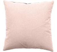 Toilinux Coussin déhoussable uni 100% coton Vieux rose 40x40 cm Oeko-TEX