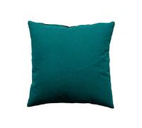 Enjoy Home - Coussins Panama - Déhoussable par Zip - 100% Coton - Tissu certifié Oeko-TEX - 40x40 cm - Vert Emeraude