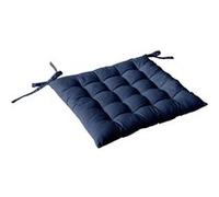Enjoy Home - Galette de chaise PANAMA - 38 x 38 cm - Bleu marine - Panama bleu G