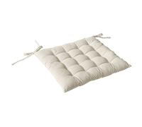 Enjoy Home Galette de Chaise piquée Coton Ecru 38 x 38 cm