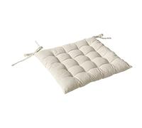 Enjoy Home Galette de Chaise piquée Coton Ecru 38 x 38 cm