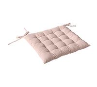 Enjoy Home, Galette de Chaise piquée, Vieux Rose, carré 38x38cm, 100% Coton, Attache par Nouettes, Idéal pour Une Assise Confortable, Collection Panama