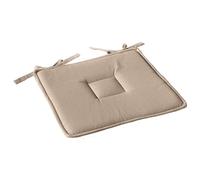 Enjoy Home, Galette de Chaise Plate, Beige Naturel, carré 40x40cm, 100% Coton, Attache par Nouettes, Idéal pour Une Assise Confortable, Collection Panama