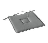 Enjoy Home, Galette de Chaise Plate, Gris, carré 40x40cm, 100% Coton, Attache par Nouettes, Idéal pour Une Assise Confortable, Collection Panama