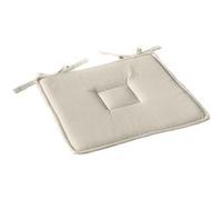 Enjoy Home, Galette de Chaise Plate, Ecru, carré 40x40cm, 100% Coton, Attache par Nouettes, Idéal pour Une Assise Confortable, Collection Panama
