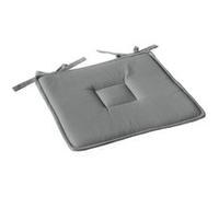 Enjoy Home, Galette de Chaise Plate, Gris, carré 40x40cm, 100% Coton, Attache par Nouettes, Idéal pour Une Assise Confortable, Collection Panama
