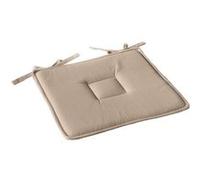 Enjoy Home, Galette de Chaise Plate, Beige Naturel, carré 40x40cm, 100% Coton, Attache par Nouettes, Idéal pour Une Assise Confortable, Collection Panama
