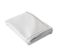 Enjoy Home - Nappe Blanche Déperlante 140x300cm, Aspect Lin, 80% Coton et 20% Polyester, Coton recyclé 180gr/m², Collection décoration de Table extérieure Lina, Esprit Campagne bohème