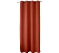 Rideau occultant Basic à 8 œillets - 140 x 240 cm - Orange terre cuite