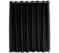 Enjoy Home - Rideau uni occultant avec oeillets - 300 x 240 cm - Noir Noir G