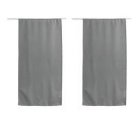 Vitrage occultant REGLISSE - 60 x 120 cm - Gris clair