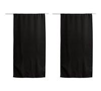 Enjoy Home - Vitrage occultant REGLISSE - 60 x 120 cm - Noir - Reglisse Noir