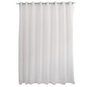 Enjoy Home Voilage Blanc Grande Largeur 300x240cm 16 œillets argentés 100% Polyester Sablé Collection Sablé décoration intérieur fnenêtre Salon Cuisine Chambre Bureau