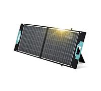 enjoy solar 100W 12V Gaia Sac solaire, panneau solaire pliable avec 3 ports USB pour charger téléphones portables et tablettes, idéal pour camping-car, bateau, camping et situations d'urgence