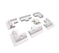enjoy solar ABS mounting set Support de module solaire 7 pièces en blanc avec traversée de toit, idéal pour les camping-cars, caravanes et bateaux.