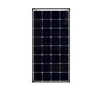 Enjoy Solar Mono 120W 12V Ultra SunPower Back-Contact panneau solaire Panneau solaire photovoltaïque avec cadre noir et back- sheet blanc, idéal pour camping-car, abri de jardin, bateau