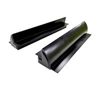 enjoy solar panneau solaire aluminium 550mm support, guide de toit en noir, idéal pour camping-cars caravanes bateau