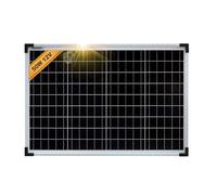 enjoy solar® Panneau Solaire Monocristallin 50W 12V, PERC 9BB - Idéal pour camping-car, installation balcon, abri de jardin, bateau