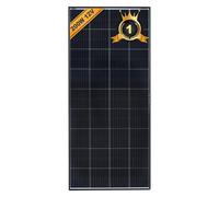 enjoy solar® Panneau Solaire Monocristallin 200W 12V, PERC 9BB - Idéal pour camping-car, installation balcon, abri de jardin, bateau (Cadre Noir)