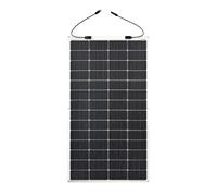 enjoy solar® Panneau Solaire Semi-flexible Monocristallin 200W 24V ETFE, Cellules Solaires 182 * 182mm avec 10 Busbars - Idéal pour Camping-car, Installation de Balcon, Abri de Jardin, Bateau