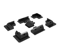 Kit de montage ABS enjoy solar® pour fixation de modules solaires, 7 pièces, noir, avec passage de toit, pour camping-cars, caravanes et bateaux, TVA 0 %.