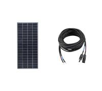Enjoy Solar PERC Mono 200W 12V panneau solaire panneau solaire photovoltaïque & Câble de raccordement professionnel de 4mm² entre le module solaire et le régulateur de charge solaire 8m