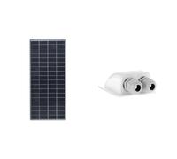 Enjoy Solar PERC Mono 200W 12V panneau solaire panneau solaire photovoltaïque & Offgridtec 006420 Passe-toit 2 entrées pour camping-car, caravane et bateau Passe-câble