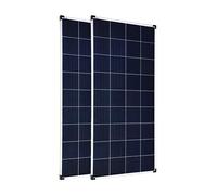 enjoysolar Poly Lot de 2 panneaux solaires polycristallins 100 W Idéal pour camping-car, abris de jardin, bateau.