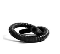 ENKATEC(TM) Ultraflex Tuyau en silicone 1000 mm - Spirale en fil d'acier - ID 13-54 mm - Couleur : noir - Diamètre intérieur : 48 mm