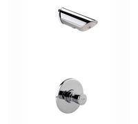 ENKI, Vision, BT4024KIT, Ensemble de douche à action temporisée à fermeture automatique dissimulée, temps réglable, robinet de douche non concussif, pommeau de douche anti-vandalisme, bouton poussoir