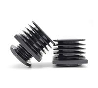 Enkotrade Lot de 10 bouchons de réglage avec filetage pour tube carré 30 x 30 mm patins de réglage en plastique polyamide de qualité supérieure Charge maximale jusqu'à 400 kg Bouchon fileté carré
