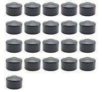 Enkotrade - Lot de 21 capuchons de clôture - Anthracite - Pour dimensions extérieures de 38 mm, diamètre - Embouts de tubes en plastique de qualité supérieure - En pyramide, ronds - Pour poteau