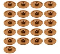 Enkotrade Lot de 21 capuchons de recouvrement pour vis, marron, Torx T30, 6 lobes, capuchons décoratifs à couvrir avec trou de tête, à insérer dans le trou de la tête, capuchons à vis