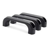 Enkotrade Lot de 3 poignées en plastique avec filetage - Largeur : 140 mm - Poignée en D - Poignée de meuble