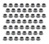 Enkotrade Lot de 52 bouchons de protection gris - 20 x 17 mm - Trou de perçage de 17 mm de diamètre - Capuchons en plastique de qualité supérieure - Capuchons d'obturation