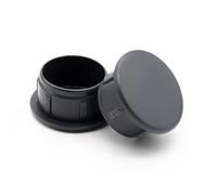 Enkotrade Lot de 52 bouchons de recouvrement anthracite 10 x 6 mm Trou de perçage de 6 mm de diamètre Capuchons en plastique de qualité supérieure Capuchons de protection Capuchons d'obturation