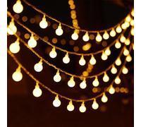 ENLACE Guirlande lumineuse boules - 3 m - 20 LED - Blanc chaud - Fonctionne avec piles - Pour mariage, fête, Noël, jardin, chambre, balcon, camping