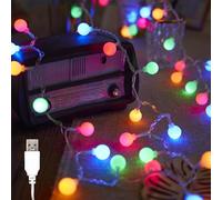 ENLACE Guirlande lumineuse d'intérieur - 6 m - 40 LED - Fonctionnement USB - Guirlande lumineuse colorée pour Noël, mariage, fête, balcon, camping, intérieur et extérieur
