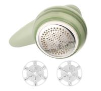 Enlève peluches Électrique Rechargeable pour Tissus, Rasoir à Peluches, 400 Ma, Vert Clair, Plastique et Métal, pour Coussins de Voiture et, Usage Domestique et Voyage
