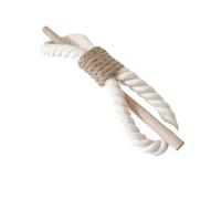 ENmrfvkz Embrasse de Rideau en Bois Massif Chanvre Coton Corde Jute | Multicolore 1/2 pièces : décoration de rideau de fenêtre for chambre à coucher, salon.(2pcs White)