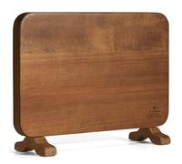 ENOKING Grand Porte Couteaux Aimanté, Double Face Bloc support couteaux aimanté, Porte Couteau Aimanté en Bois d'Acacia, Range Couteaux de Cuisine avec base stable pivotante（35,6 X 23cm）