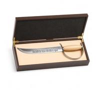 Enoteca bevi bene Sabre de sommelier pour champagne et mousseux avec boîtier en bois et gravure laser personnalisée, sabre pour bouteilles de vin, idée cadeau pour sommeliers et amateurs de vin