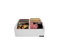 Enova HiFi Meuble de rangement pour vinyles BAC 45T Capacité 120 vinyles Blanc