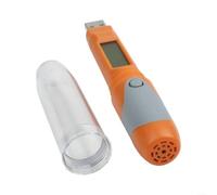 Enregistreur de données USB de température et d'humidité pour chaîne de refroidissement, étanche IP67, écran LCD, mémoire pendant 2 ans, de -30 °C à +70 °C, enregistrement réglable, orange